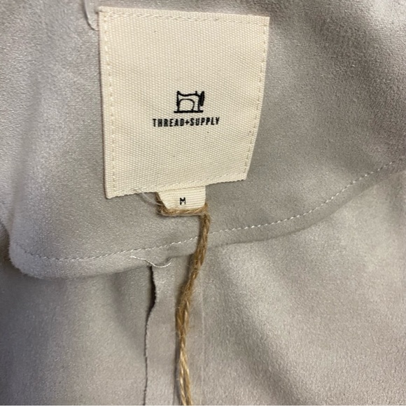 Thread & Supply open front faux suede  Malva blazer jacket - Picture 4 of 13